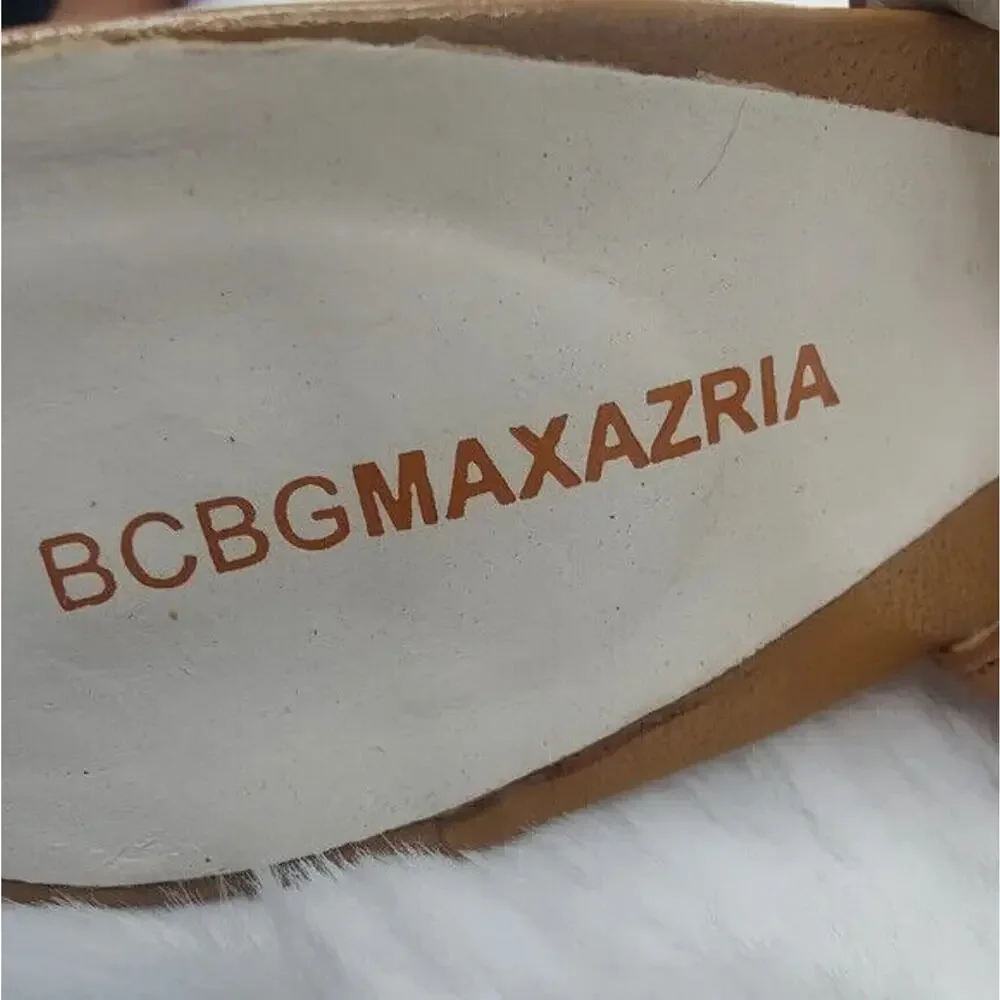 Vintage tan Y2K BCBGMaxazria Pointed Toe Pump size 8B